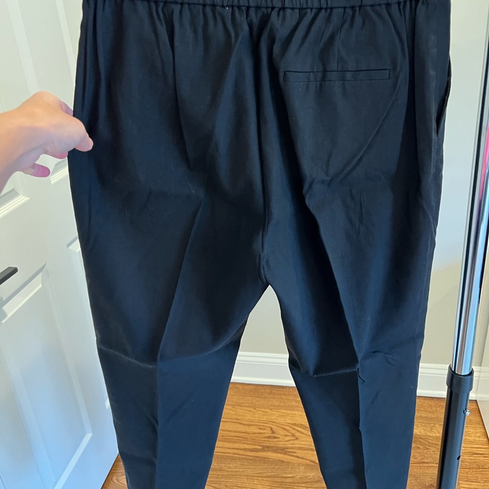 THEORY black linen pant Sz 8 new - Picture 2 of 3
